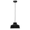 Black Dome Iron Ceiling Light With Black Shades