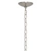 Nickel And Clear Sphere Three Light Iron Ceiling Light With Nickel And Clear Shades