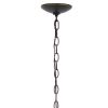 Bronze And Clear Sphere Three Light Iron Ceiling Light With Clear Shades