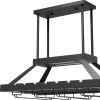 Bronze Kitchen Island Two Light Iron LED Edison Bulb Flush Ceiling Light