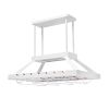 White Kitchen Island Two Light Iron LED Edison Bulb Flush Ceiling Light