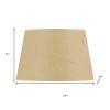 Tan Linen Plain Drum Lamp Shade