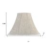Light Gray Linen Plain Bell Lamp Shade