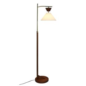 Contemporary Floor Lamp Zensa Brown Floor Lamp 110V, Standing Light for Living Room Centerpiece, Bedroom & Office Lighting