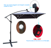 W656127034  26 lamp rectangular outdoor terrace umbrella anthracite outdoor table lamp solar umbrella 2x3M solar lamp umbrella LED lighting sunshade 6