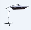 W656127034  26 lamp rectangular outdoor terrace umbrella anthracite outdoor table lamp solar umbrella 2x3M solar lamp umbrella LED lighting sunshade 6