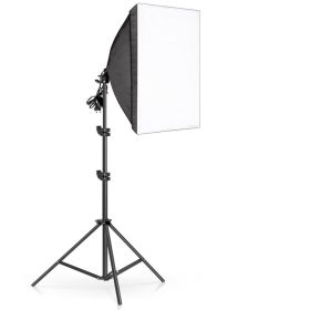 Photography 50x70CM Softbox Lighting Kits Professional Light System With E27 Photographic Bulbs Photo Studio Equipment (Color: No bulbs)