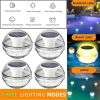 Swimming Pool Lights Solar Floating Light with Multi-Color LED Waterproof Outdoor Garden Lights 6pcs