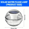Outdoor Solar Rechargeable Floating Pool Lights,Pool Lights That Float with Solar Charging Panel,IPX7 Waterproof for Inground Pool, Bathroom, Bathtub