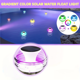 Outdoor Solar Rechargeable Floating Pool Lights,Pool Lights That Float with Solar Charging Panel,IPX7 Waterproof for Inground Pool, Bathroom, Bathtub (Quantities: 1 PCS)