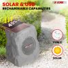 5 Core Rock Speaker Outdoor Waterproof Bluetooth Garden Speakers Solar & USB Charging RGB Colors for Patio Pool & Home