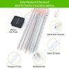 Solar Powered Meteor Shower String Lights 9.84FT Falling Raindrop Tube Lamp Water Resistant Decorative Lights