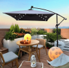 W656127034  26 lamp rectangular outdoor terrace umbrella anthracite outdoor table lamp solar umbrella 2x3M solar lamp umbrella LED lighting sunshade 6